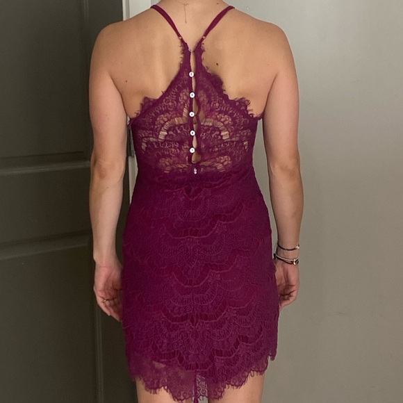 Free people purple lace mini dress - Picture 11 of 12